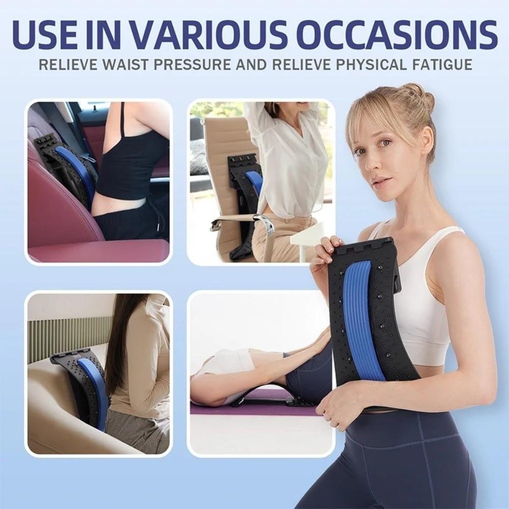 Magnetic Therapy Stretch Back Massager Multi-Level Relaxation Tool New Back Stretcher  Men