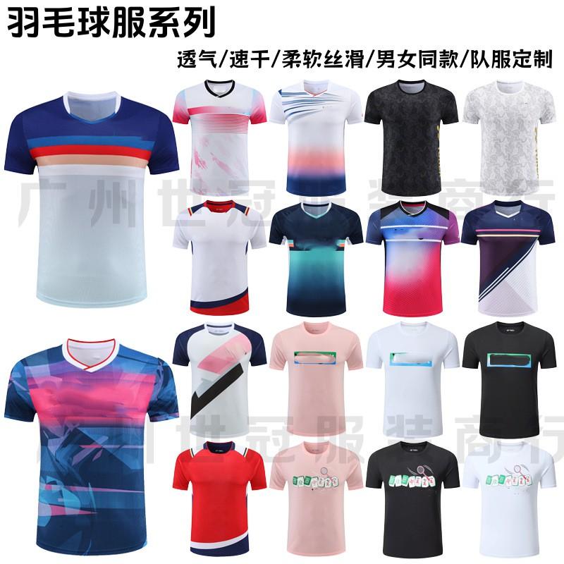 Mens Womens Quick-Dry Tennis Badminton Sport T-Shirt Breathable Training Competition Shirt Custom Print