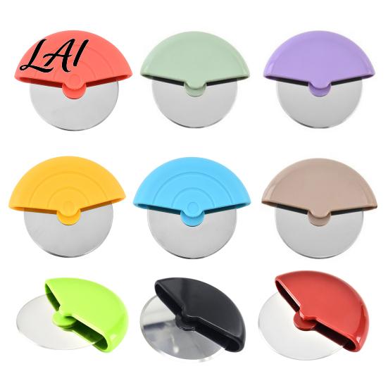 Durable Cheese Cutting Blade Stainless Steel Pizza Cutter Wheel Pastry Dough Slicer Tool for Crusts Easy Grip Baking Pie Pastries Pancake Ergonomic