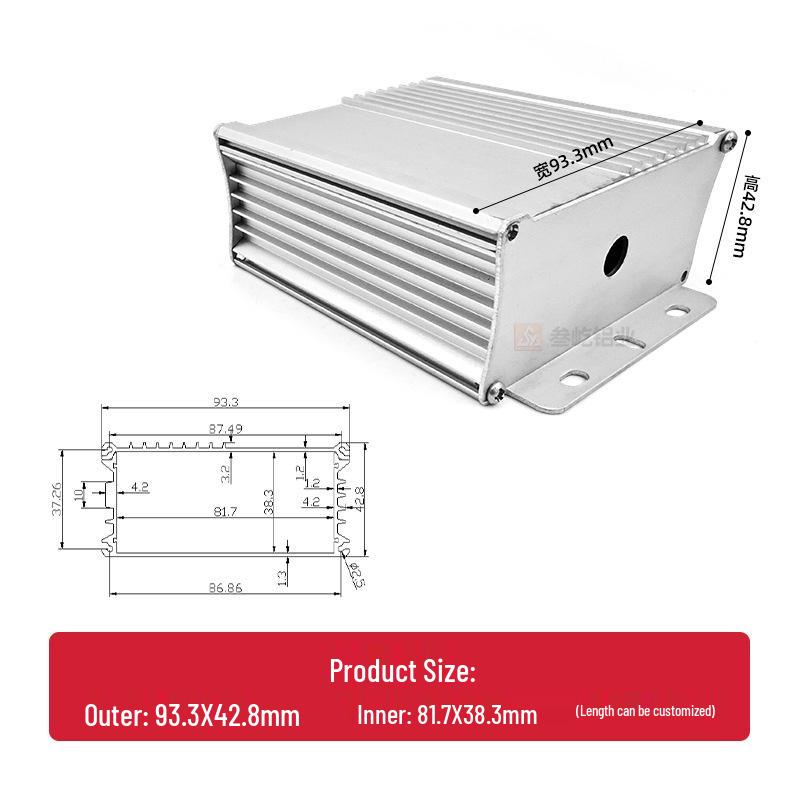 

Waterproof LED Driver Power Supply Box with Sensor and Inverter Control Cabinet Housing. Fog Silver (50mm)