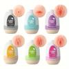 6 Mini Portable Masturbation Egg Cups Realistic Vagina Beginner Soft Masturbation Penis Massager Stimulator Men's Love Products