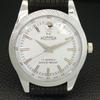 HAND-WINDING SWISS MENS REFURBISHED VINTAGE WHITE COLOR DIAL WATCH a707164-1