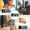 LED Digital Alarm Clock Portable Travel Clock for Bedroom Office  Kitchen Easy to Read Home Decor Battery Mains Powered