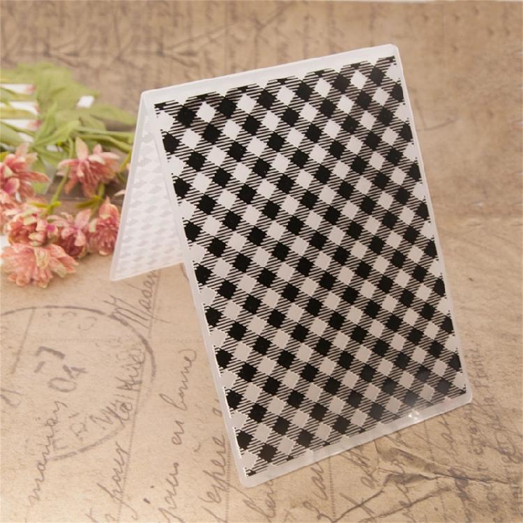 Texturierte Stempelvorlage für Kunstprojekte Wiederverwendbare Kunststoff-Prägeplatte Bastelzubehör