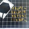 Golden 26 Letter DIY Birthday Stickers  Acrylic Cake Decoration English Alphabet Wedding Party Cake Decor Supplies