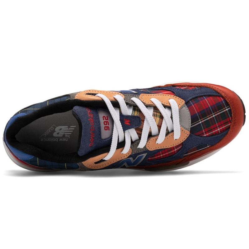 New Balance 992 Plaid Patchwork Sneakers M992AD