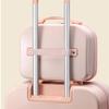 Maleta de Mano Mini para Mujer de 14 Pulgadas Equipaje para Viajes Cortos Bolsas de Viaje para Maquillaje Maletín Rígido de PP para Maquillaje Caja de Belleza