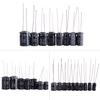 125pcs Electrolytic Capacitor Assortment Kit Set 1uF.2200uF 25 Values, Miniature, Popular,  , Packed In Plastic Bags, Suitable for