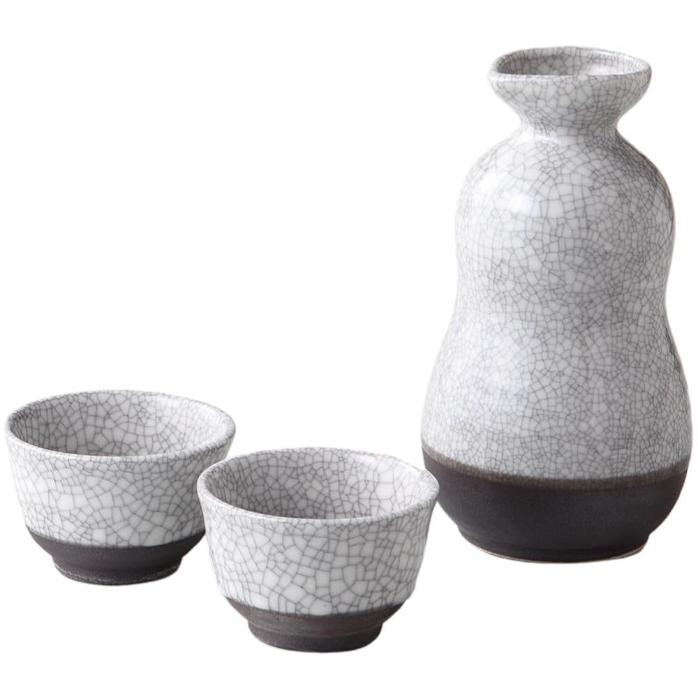 

Sake W8 x D8 x Ink Craze Mino Made in Japan Ale-net Set, H14cm, Design, Ware,