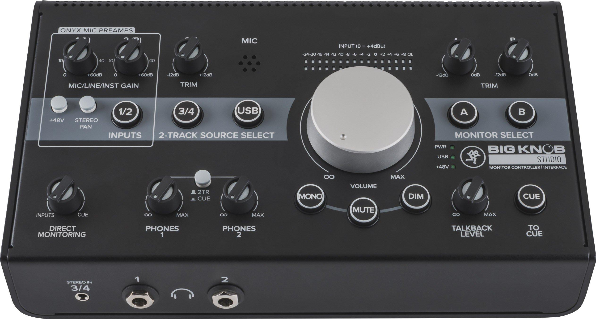 

MACKIE Level Control & Sound SourceMonitor Speaker Controller + USB Interface Big Knob Studio
