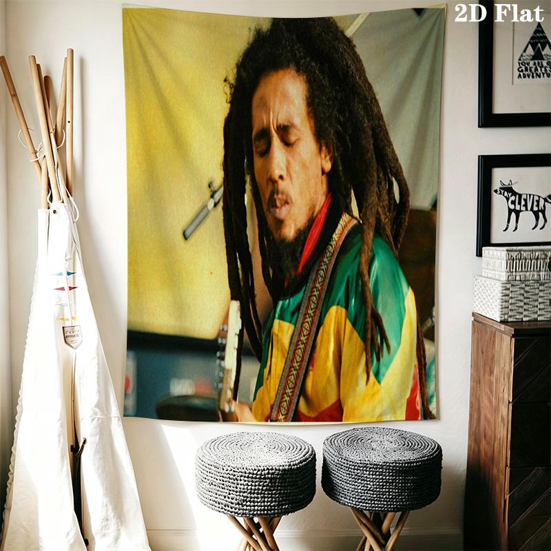 Bob Marley Legend Style Tapestry Wallmounted Background Cloth Christmas Gift Background Wall Hanging Cloth Atmospheric Background Cloth