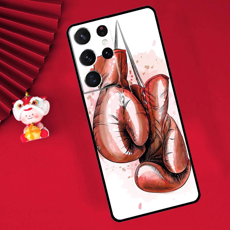 Boxing Gloves Case For Samsung Galaxy S25 S26 Ultra S22 S23 S24 Ultra S20 S21 Plus S10 S25 FE Cover Funda