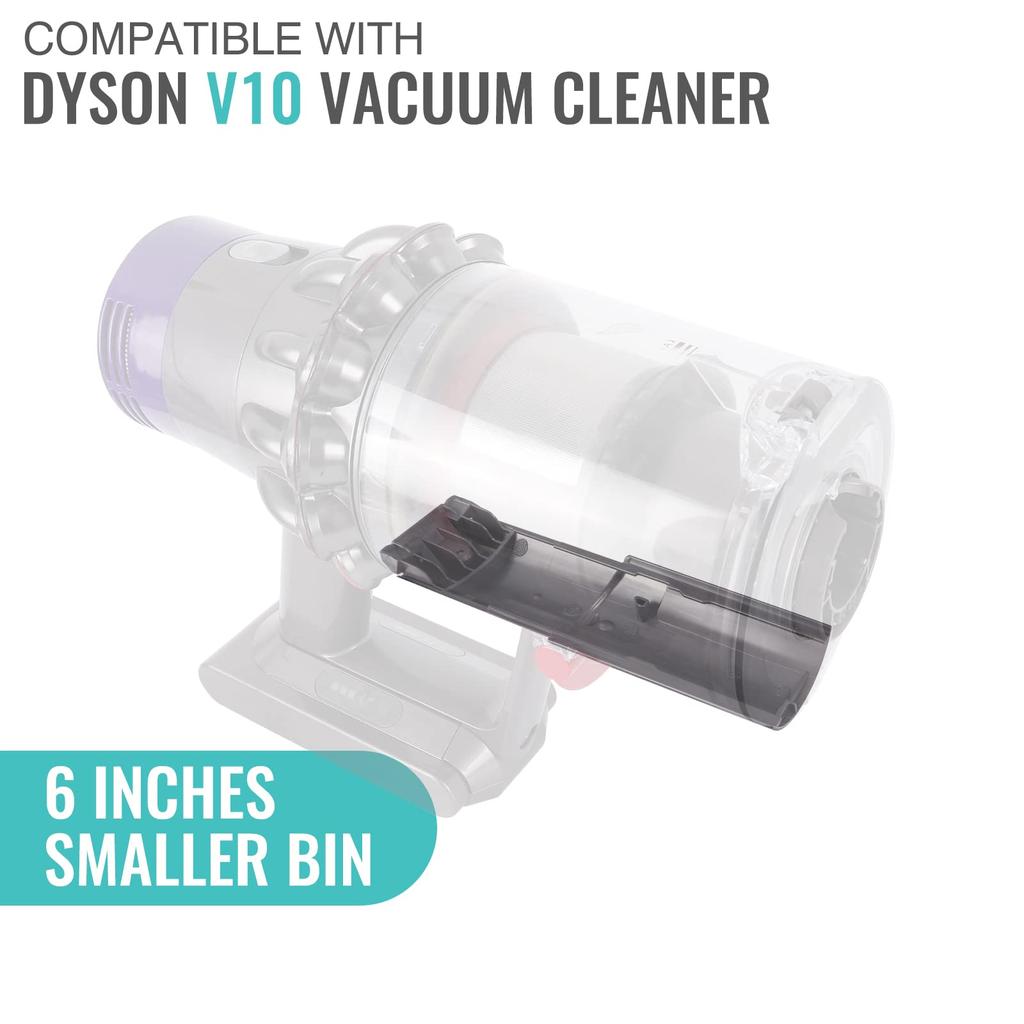 Clear Bin Slide Compatible with Dyson V10 V11 V15 SV12 SV14 SV15 SV22 Clear Bin Motor Head Vacuum Cleaner Dust Bin Parts Replacement Parts (16.4cm)