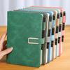 Vintage A5 Leather Notebook with Personalized Soft Cover - Perfect for Business Meetings and College Life