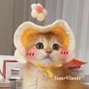 Pet Hats, Cat Hats, Spring and Autumn Pet Cat Head Covers, Dog Head Ornaments, Hand-woven Decorations, British Shorthair Cat