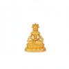 Miniature Golden Buddha Statue Palm Size Small Portable Buddhist Figurine Sitting Buddha Statue Feng Shui Religious Decor