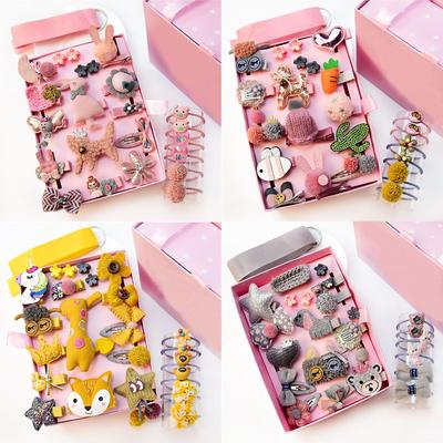 Baby Girl Hair Clips Cartoon Children Headband Bow Crown Flower Hairpins Barrettes Headwear