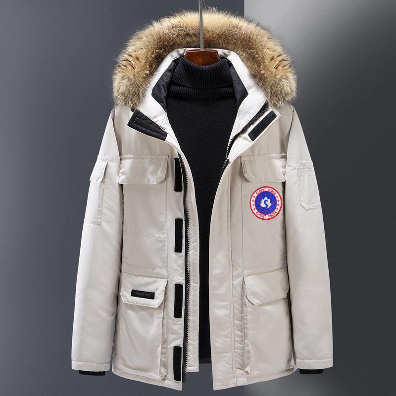 Expedition Winter Goose Down Jacket: Unisex Parka Model 08 with Canadian White Duck Down.