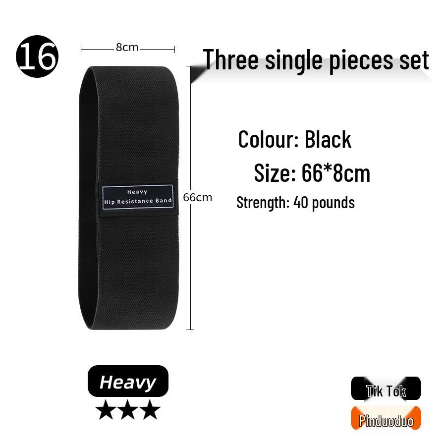 Fitness Yoga Squat & Glute Workout Resistance Band - Cotton Glute Lifting & Shaping Circle