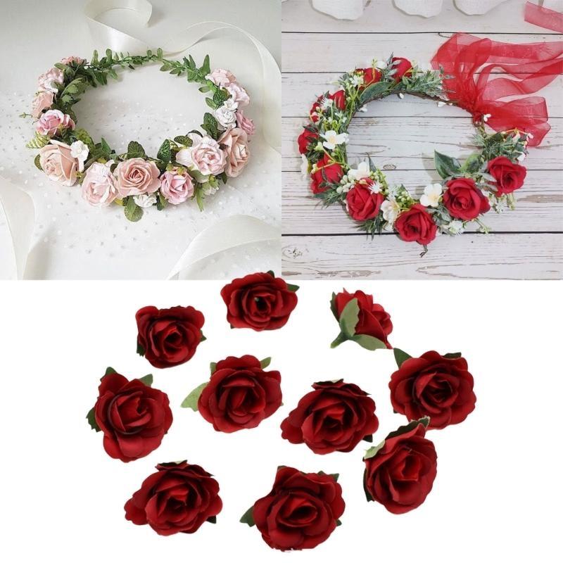 Rose Artificiali Retrò Premium Materiali per Artigianato all'Ingrosso Per Accessori per Capelli da Sposa Centrotavola Design