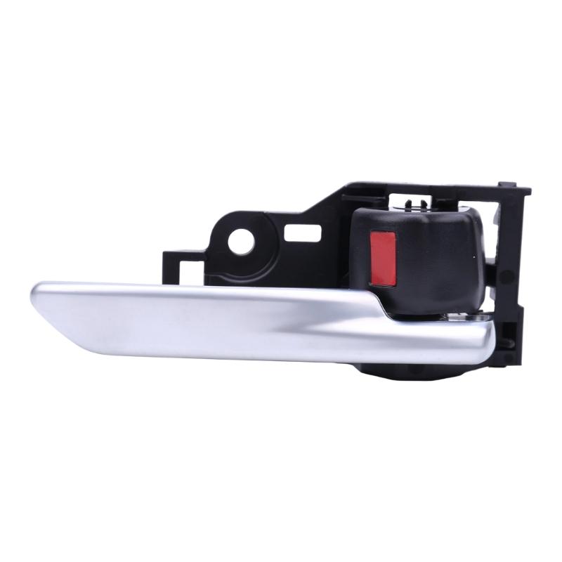 Clip-Mount Interior Door Handle Assembly 6920602380C0 for 2020-2024 Hiace with Silver Lever and Textured Black ABS Housing Frame
