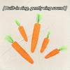 1PCS 2 Carrot Shaped Cat Chew Toys with Bells