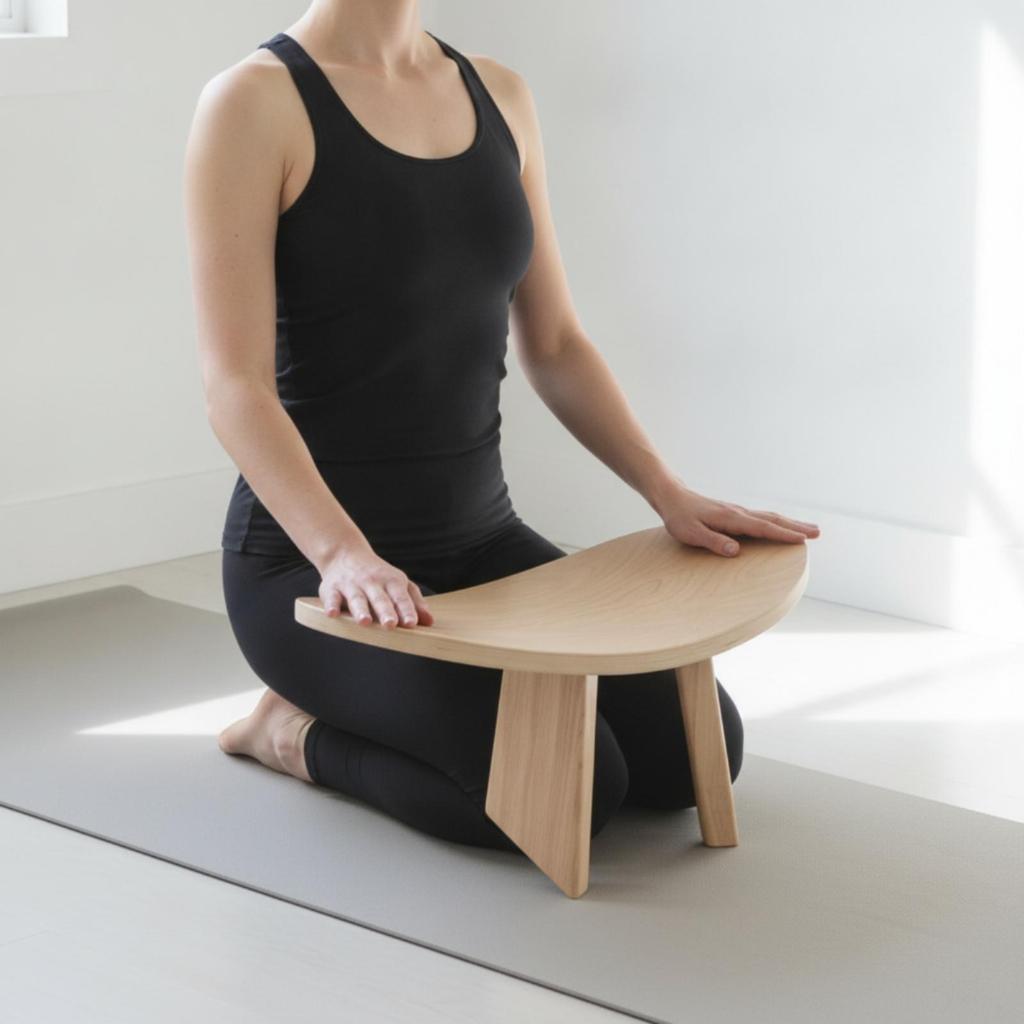 Stolička na mindfulness Kompaktní meditační lavice Přenosný nábytek