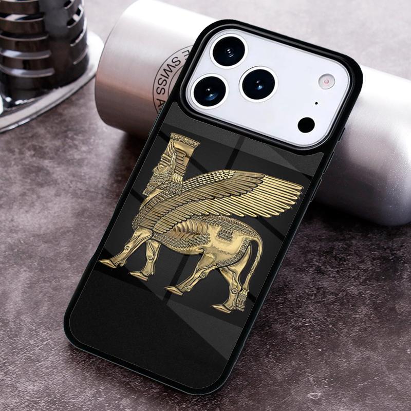 Lamassu Assyrian Mesopotamian Phone Case for iPhone 17 16 15 Pro Max Air 14 13 12 11 Plus Shockproof Capa Cover