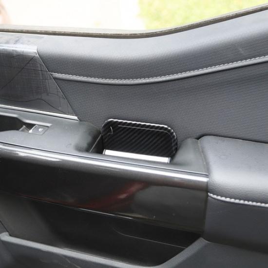 Carbon Fiber Style Inner front Door Handle Bowl Cover Trims for Ford F-150 +