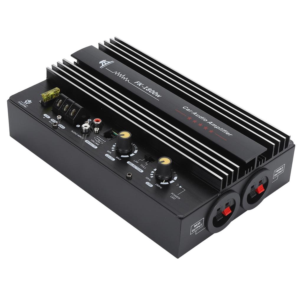 Car High Power Amplifier Amp Board 12V 1800W Quick Heat Dissipation Car Bass Subwoofer Amplifier Board for 8‑12 Inch