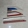 Universal 4Pcs Stainless Steel Car Side Body Fender Trims Decoration Mirror polishing