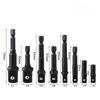 Texture1 Set 1 4 Drive Impact Socket Adapter Reducer Square Socket Drill Bit Bar Adapter Durable Steel for Garage Mechanics