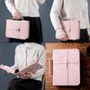 Cross-themed Vegan Leather Bible Cover Dust-proof with Phone Pocket PU Leather Bible Bag Built-in Bookmark Ribbon