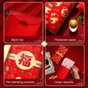 6Pcs Red Envelopes Chinese Spring Festival Red Pocket Envelope 2025 Year of The Snake Lucky Money Envelopes for Lunar New Year