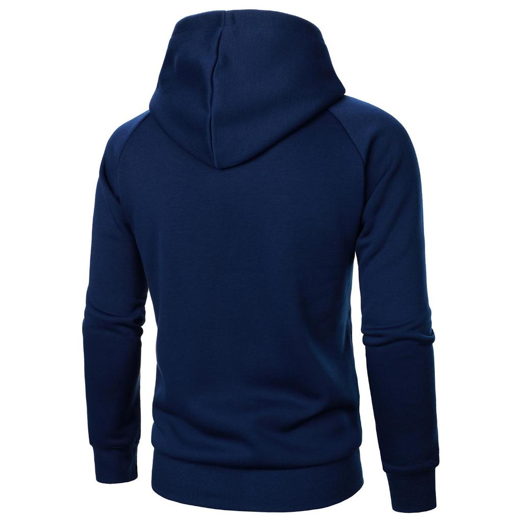 Felpa con cappuccio a maniche lunghe con cerniera pullover da uomo