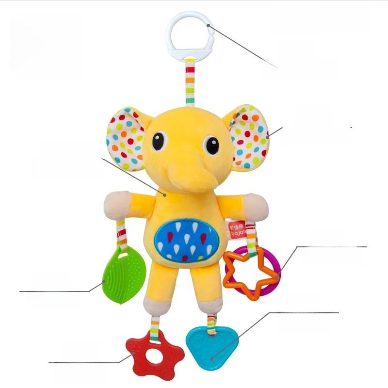 Infant Car Seat Hanging Toy With Plush Material And Interactive Sound For Newborns