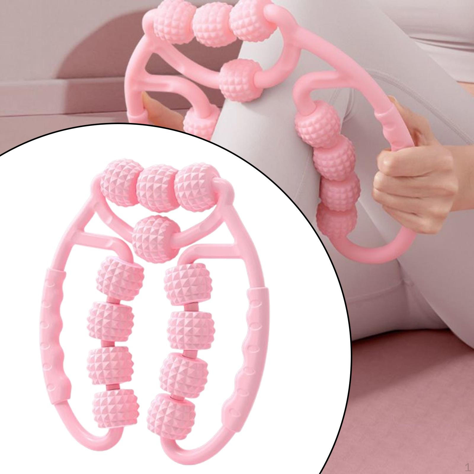 

Массажер для ног, роликовый инструмент для глубокого массажа тканей, 12 точек, 360°, пена для внутренних работ, бедер, икр, ног