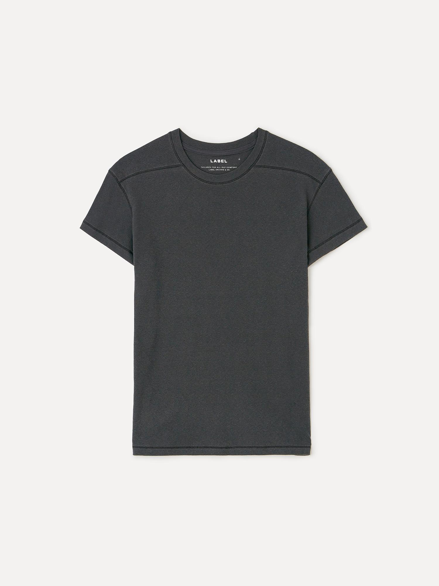 Label Archive Troy Worn Yoke T-Shirt Coal 2