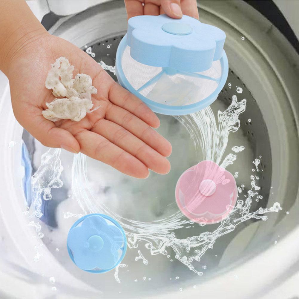 Mesh Filter Bag Hair Ball Removal Tool Washing Machine Hair Ball Suction Hair Remover Stick Bag