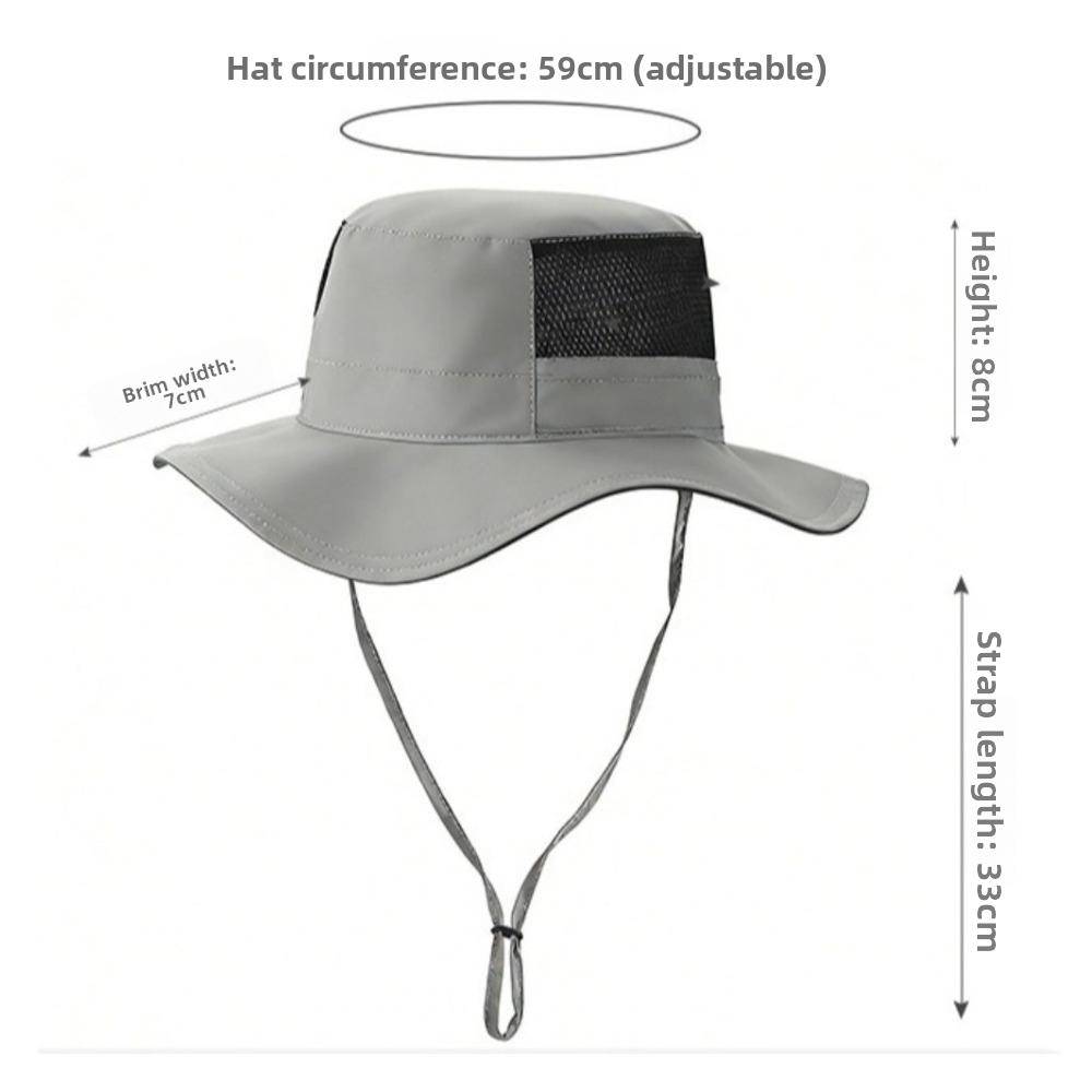 Foldable Fisherman Hat Wide Brim Sunscreen Hat Fashion Sun Hat Summer