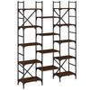 VidaXL Bibliothèque chêne marron 127,5x28,5x172,5 cm bois d'ingénierie 838872