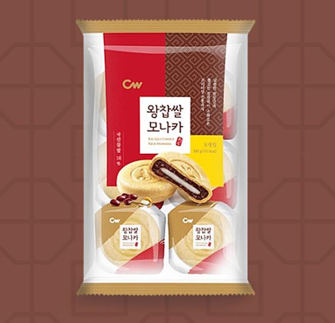 Korean Glutinous Rice Monaka – Sweet Red Bean Snack (8pcs)