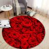 Luxurious Red Rose Carpet for Romantic Spaces round carpet for home sofa bedroom, gift
