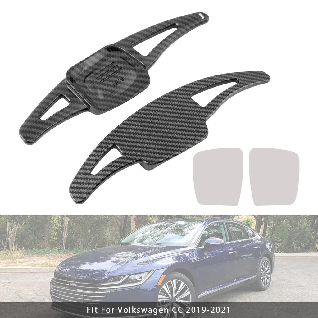 Carbon Look Steering Wheel Paddle Shifter Extension For VW Golf 8 Tiguan