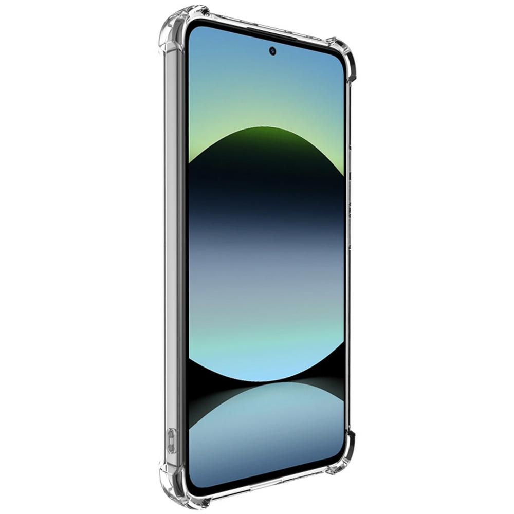 IMAK UX-4 Series For Xiaomi Redmi Note 14 4G (164.84mm) Case Straight Frame Four Corner Shockproof Clear TPU Cover