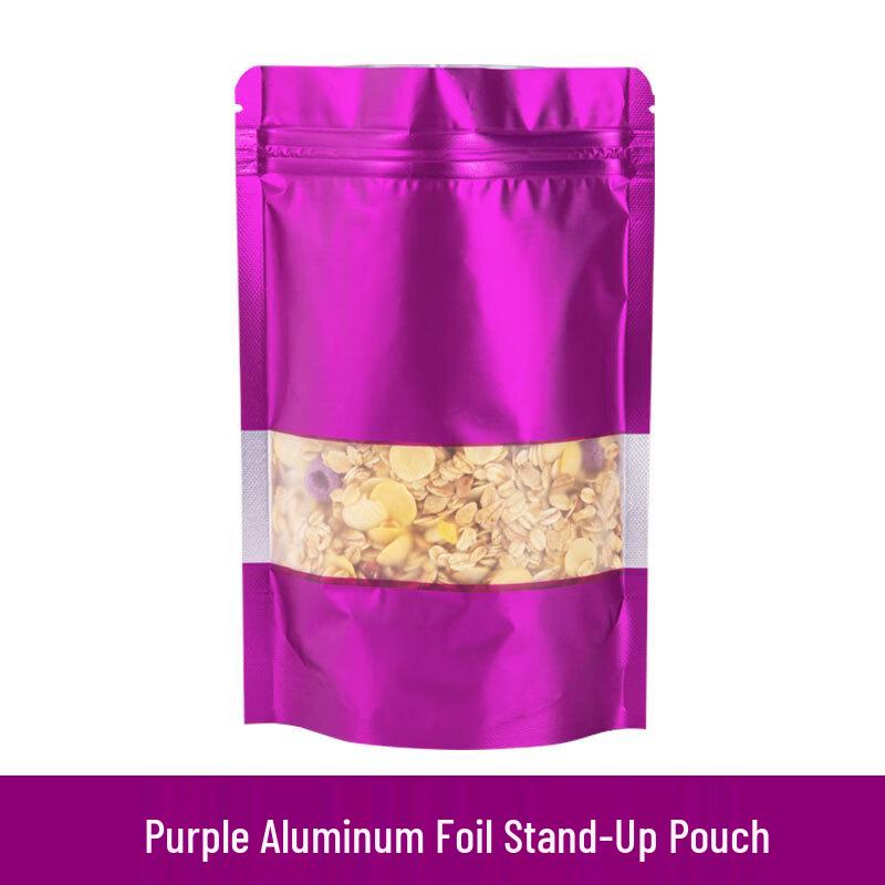 Colored Window Aluminum Foil Stand-Up Food Bags
