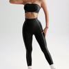 New Tube Top Sewn High Waist Fitness Hip Lift Tight High Elastic Yoga Trousers Sports Suit