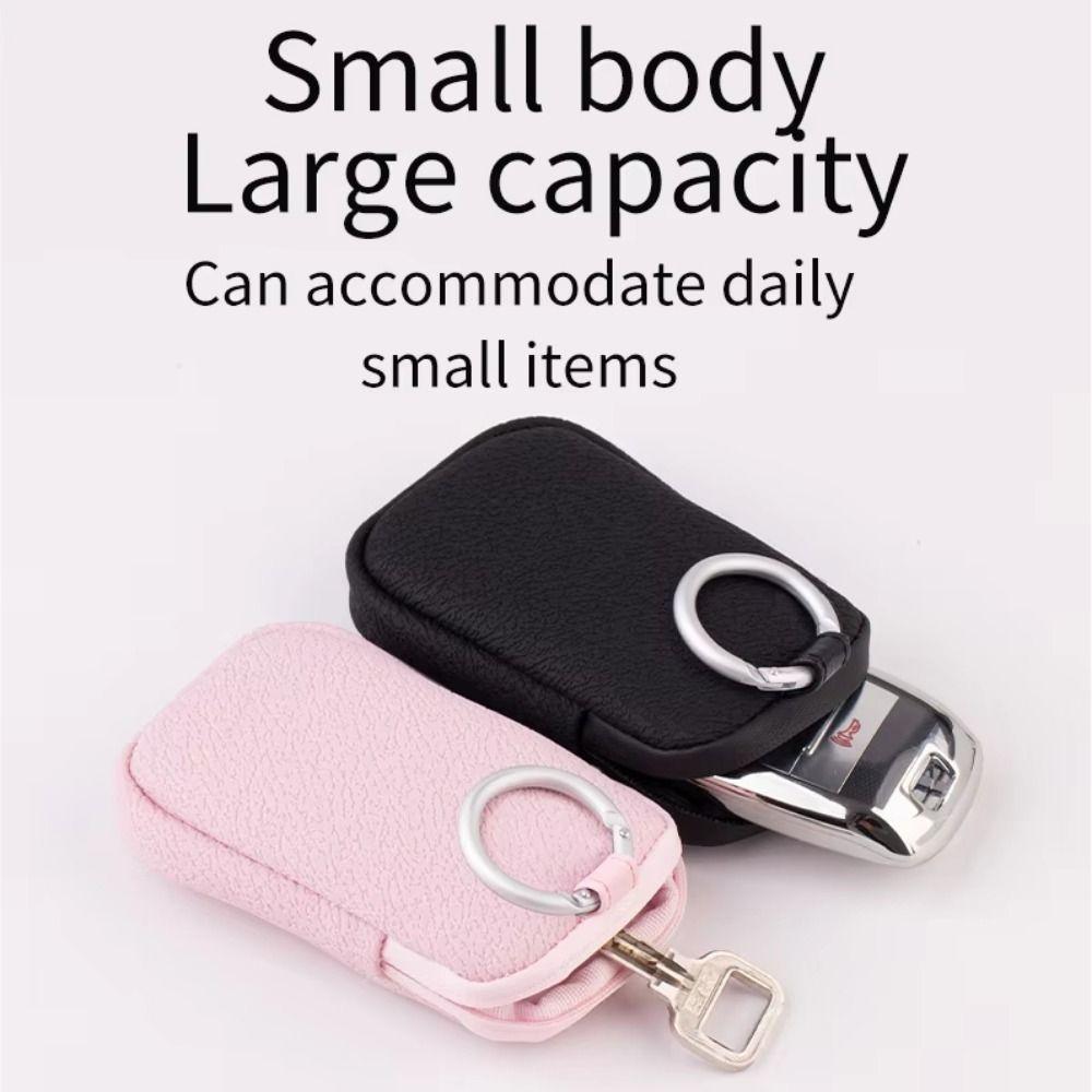 Waterproof PU Leather Coin Purse with Ring Buckle Travel Headphones Organizer  Children