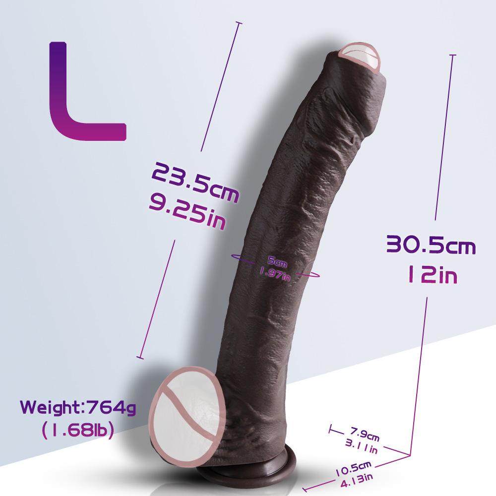 Liquid Silicone Realistic Dildo - Ultra-Lifelike Manual Penis Toy for Women, Body-Safe Adult Sex Toy, G-Spot Stimulator & Masturbation Aid