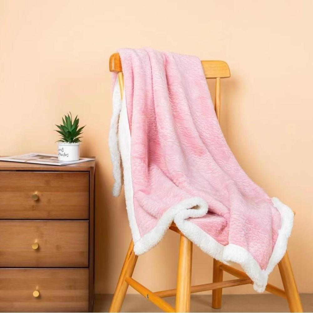 Thicken Flannel Blanket Shawl Double Layered Women Scarf Soft Warm Shawl  Travel